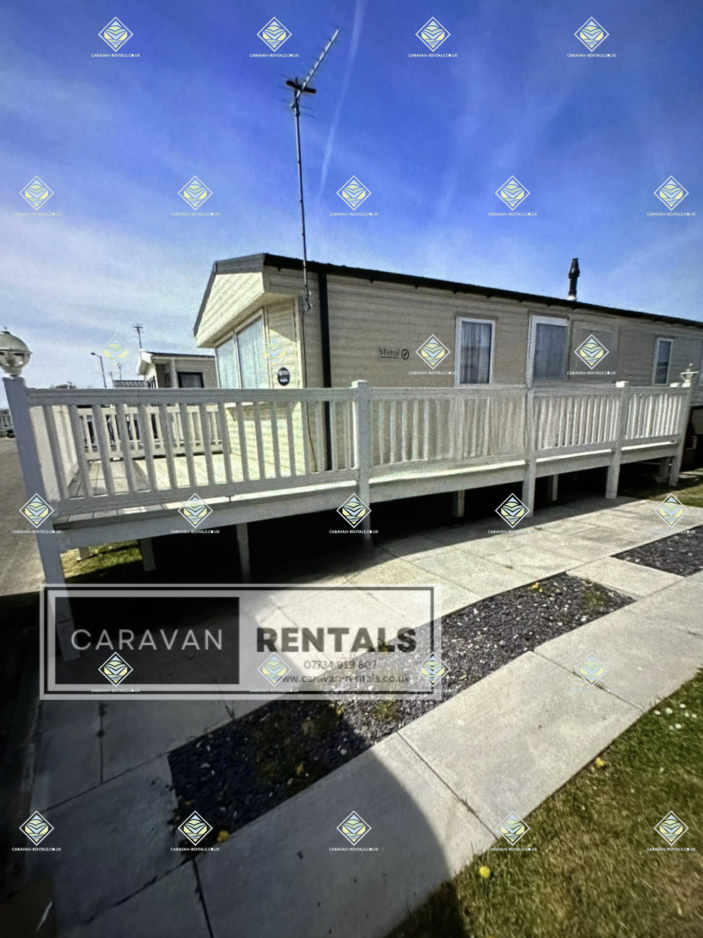 HG93 Bedroom, 8 Berth Pet Friendly Caravan with Wrap Decking at Lyons Robin Hood, North Wales