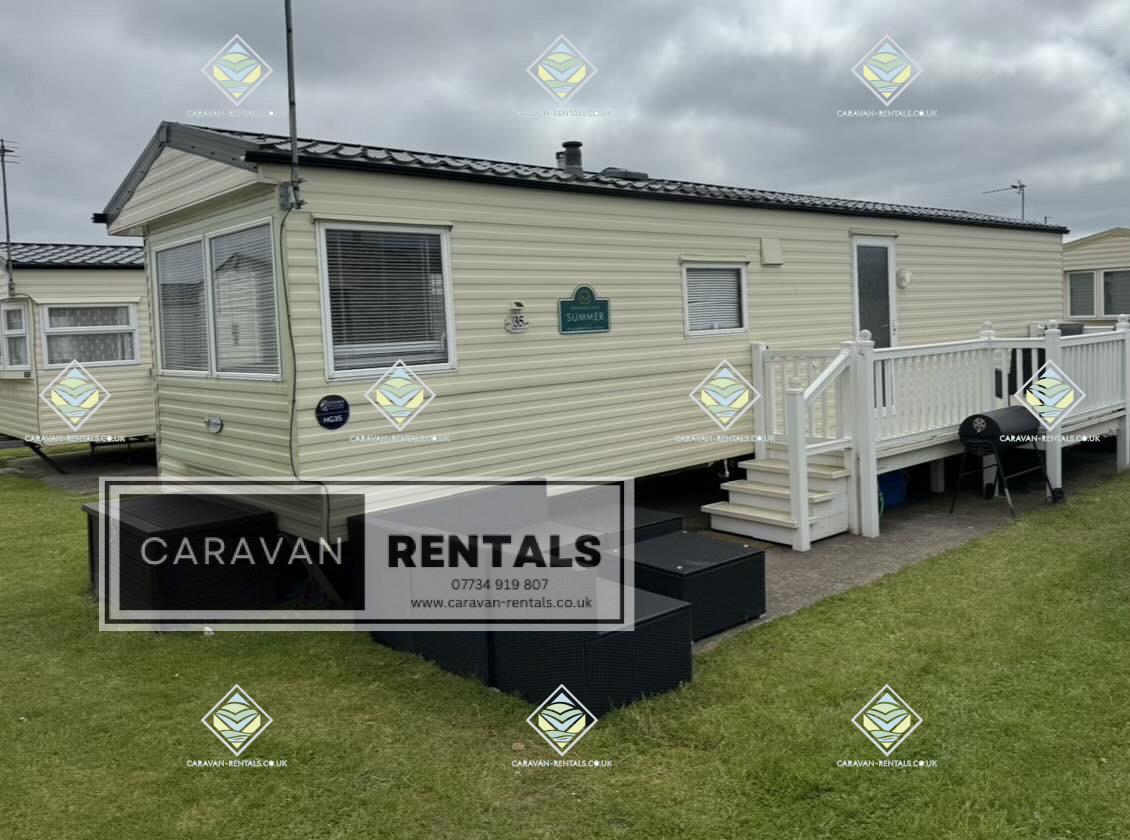 HG35 3 Bedroom, 8 Berth Caravan with Decking at Lyons Robin Hood, North Wales
